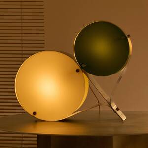Gubi stolová lampa Coppia, slonová kosť/olivovo zelená, výška 42 cm