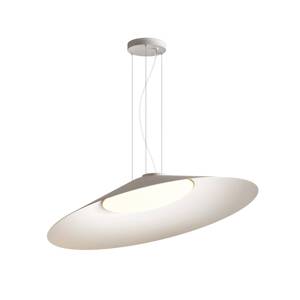 kdln LED závesné svietidlo Kate, biele, 3 000 K, Ø 90 cm, kov