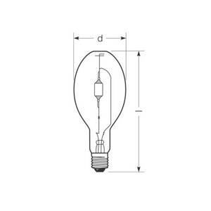RADIUM Halogénová výbojka E40 444 W HRI-E NSC/S/F