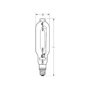 RADIUM Halogénová výbojka E40 2000W HRI-T NSC číra
