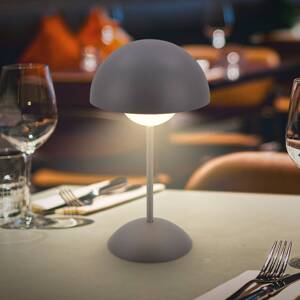 LED stolová lampa Kugle, antracitová, kov, IP44, stmievateľné, 1000 lm,