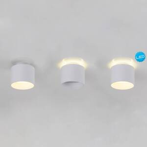 LED stropné bodové svetlá Trimes, Ø 11,5 cm, biele, CCT, stmievateľné