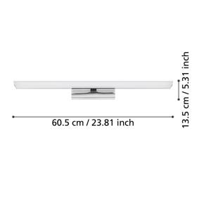 EGLO connect Smart LED zrkadlo svetlo Tabiano-Z, 60,5 cm, chróm