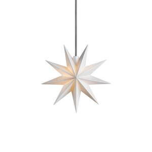 STERNTALER LED hviezda, biela, Ø 15 cm, 9-ramenná, IP44 batéria