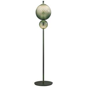 OLEV LED stojacia lampa TERRA&LUNA, zelená, kov/sklo, 184 cm 927