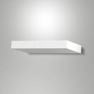LED nástenné svetlo Guia, biele, kovové, šírka 24 cm