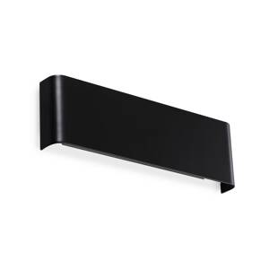 Ideal Lux LED nástenné svetlo Delta, čierne, šírka 30 cm, hore/dole