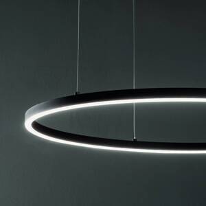 Ideal Lux LED závesné svietidlo Oracle Slim Ø 70 cm biela 3.000 K