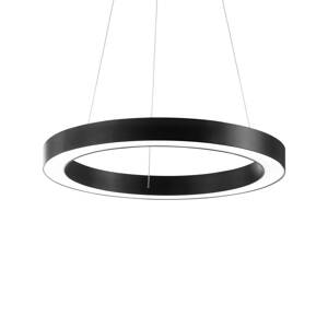 Ideal Lux LED závesné svietidlo Oracle, Ø 70 cm, čierne, 3 000 K