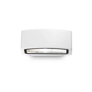 Ideal Lux vonkajšie nástenné svietidlo Andromeda, biela, šírka 22 cm, hliník
