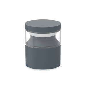 Ideal Lux LED podlahová lampa Boeing, antracitová, výška 15 cm