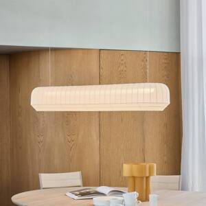 Northern LED závesné svietidlo Tradition lineárne, textil, biela
